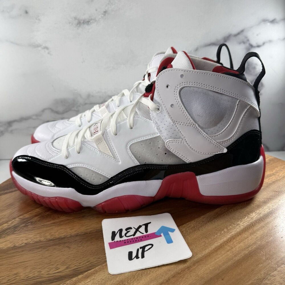 Mens 12-Nike Air Jordan Jumpman Two Trey Shoes Bred White Black Red DO1925-106